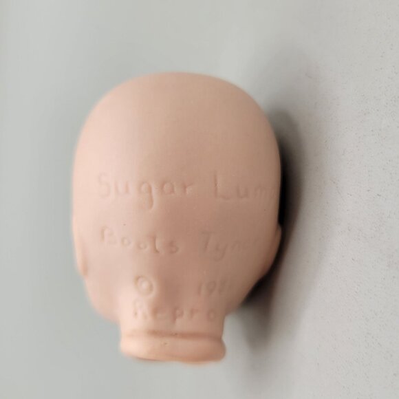 Sugar Lump Porcelain Bisque Doll Head Reproduction Boots Tyner Painted Open Eyes - Picture 6 of 7